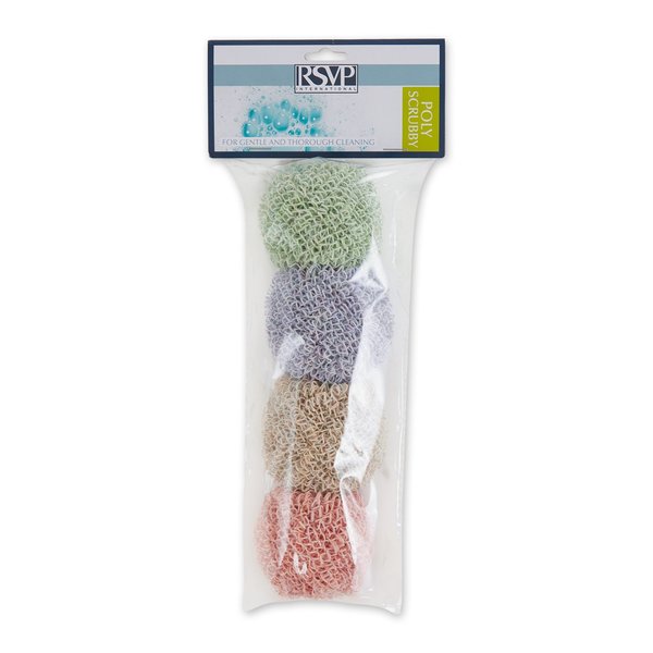 Rsvp International Poly Scrubber, 4PK SCRUB-4